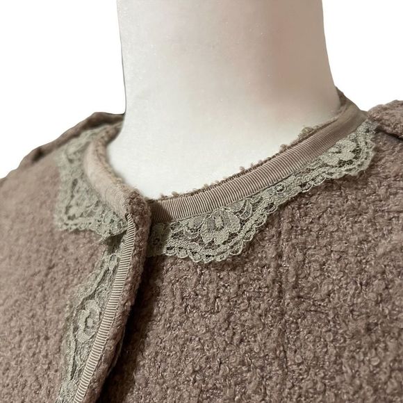 BANANA REPUBLIC Size 0 XSmall Wool Blend Military Chantelle Style Jacket Blazer - Picture 4 of 13